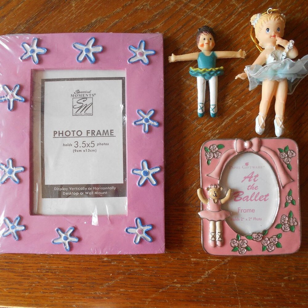 Dance Frames & Balerinas- 4 Pieces- New